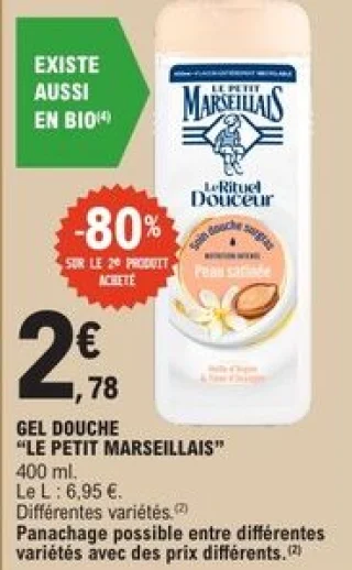 Gel douche Le Petit Marseillais