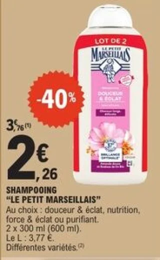 Shampooing Le Petit Marseillais