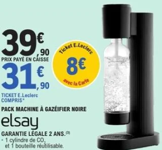 Pack machine à gazéifier noir elsay