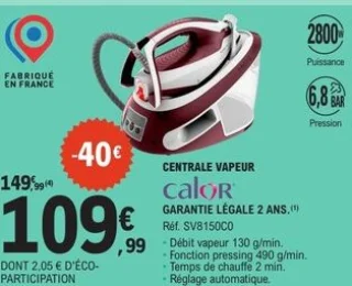 Centrale vapeur Calor SV8150C0