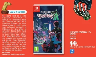 Légendes Pokémon : Z-A Nintendo Switch