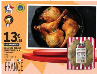 Cuisses de canard confites IGP x 4 Lartigue