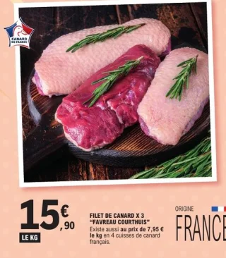 Filet de canard x 3 Favreau Courthuis