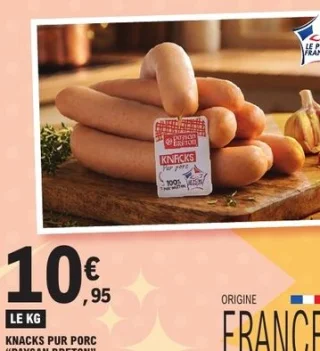 Knacks pur porc Paysan Breton