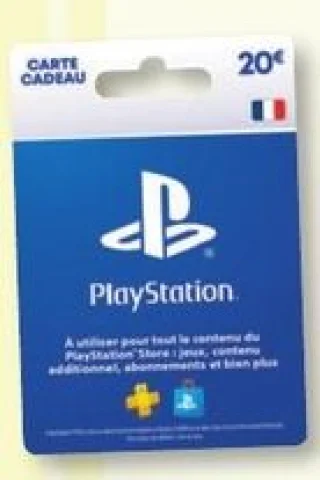 Carte cadeau PlayStation 20€