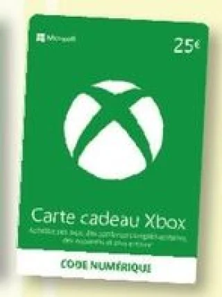 Carte cadeau Xbox 25€
