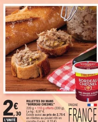 Rillettes du Mans "Bordeau Chesnel"