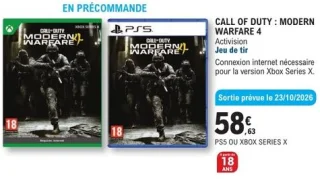 Call of Duty : Modern Warfare 4 (PS5 ou Xbox Series X)