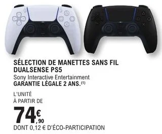 Sélection de manettes sans fil DualSense PS5