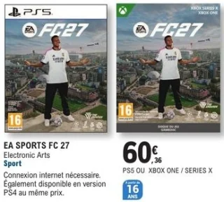 Jeu vidéo EA SPORTS FC 27 - PS5 ou Xbox One / Series X