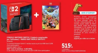 Console Nintendo Switch 2 + Mario Kart World Switch 2