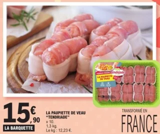 La paupiette de veau Tendriade