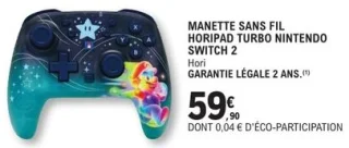 MANETTE SANS FIL HORIPAD TURBO NINTENDO SWITCH 2 Hori
