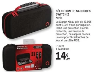 SÉLECTION DE SACOCHES SWITCH 2 Konix