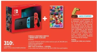 Console Nintendo Switch + Mario Kart 8 Deluxe