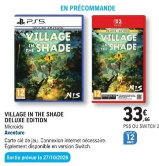 VILLAGE IN THE SHADE DELUXE EDITION PS5 ou SWITCH 2