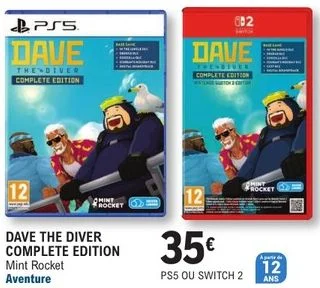 Dave The Diver Complete Edition PS5 ou Switch 2