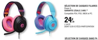 Sélection de casques filaires Power A