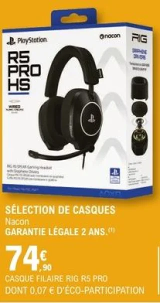 Casque filaire RIG R5 PRO HS Nacon