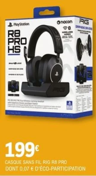 Casque sans fil RIG R8 PRO HS Nacon