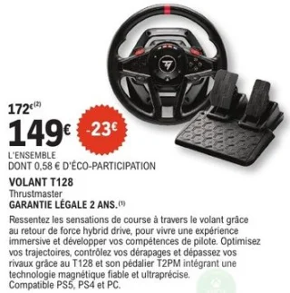Volant T128 Thrustmaster