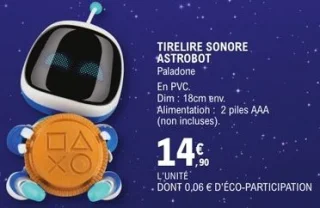 TIRELIRE SONORE ASTROBOT Paladone