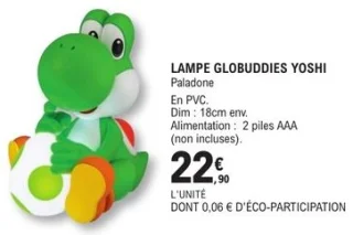 Lampe Globuddies Yoshi Paladone