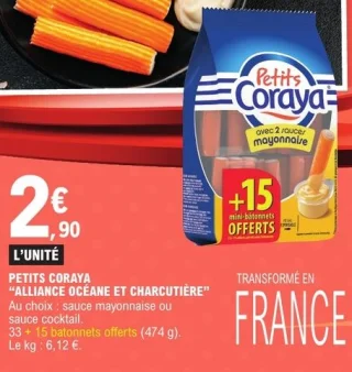 Petits Coraya Alliance Océane et Charcutière