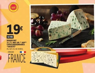 Roquefort 31,7% Mat. Gr. AOP Caves Baragnaudes Société