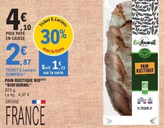 Pain rustique bio Biofournil