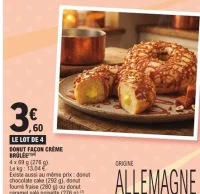 4 Donut façon crème brûlée
