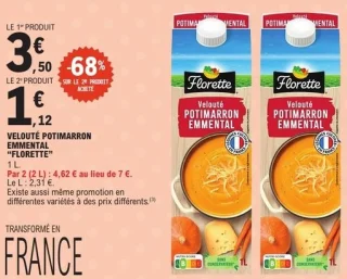 Velouté potimarron emmental "Florette"