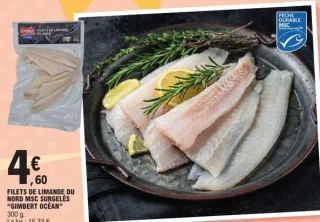 Filets de limande du nord MSC surgelés Gimbert Océan