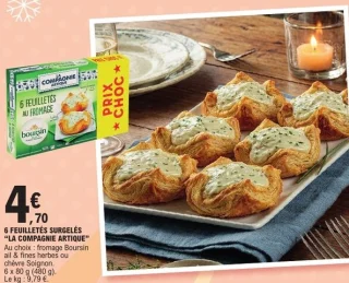 6 feuilletés surgelés La Compagnie Artique