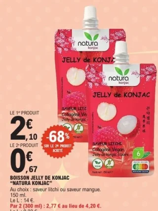 Boisson jelly de konjac "Natura Konjac"