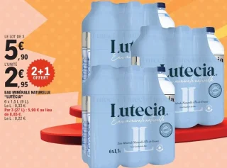 Eau minérale naturelle Lutécia