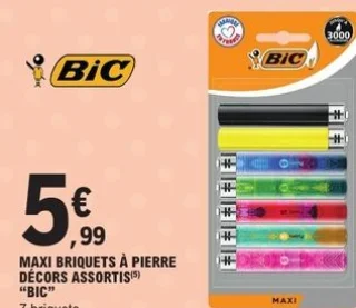 Maxi briquets à pierre décors assortis "Bic"