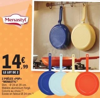 2 Poêles «POP» Menastyl