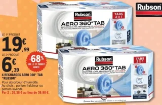 4 recharges AERO 360° TAB Rubson