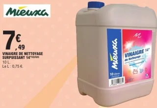 Vinaigre de nettoyage surpuissant 14° Mieuxa