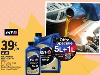 Huile moteur Full-Tech C3 5W-30 Elf