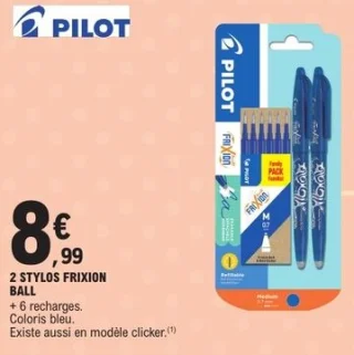 2 stylos FriXion Ball Pilot