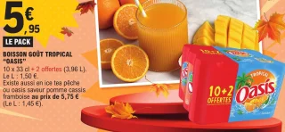 Boisson goût tropical Oasis