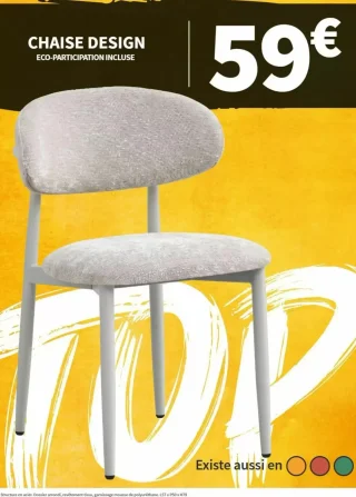 Chaise design Conforama