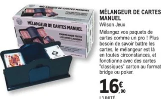Mélangeur de cartes manuel Wilson Jeux