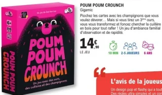 Jeu Poum Poum Crounch Gigamic