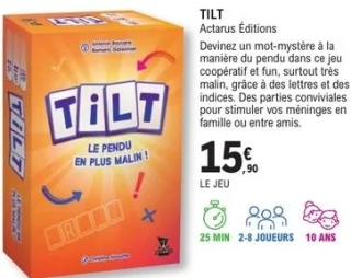 Jeu de société Tilt Actarus Éditions