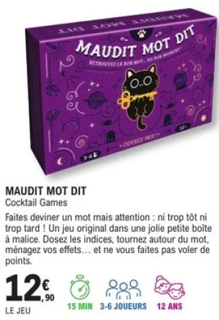 Jeu de société Maudit Mot Dit Cocktail Games