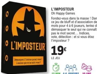 Jeu de société L'Imposteur Oh Happy Games
