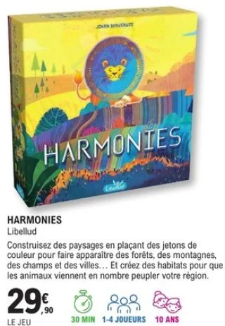 Jeu de société Harmonies Libellud